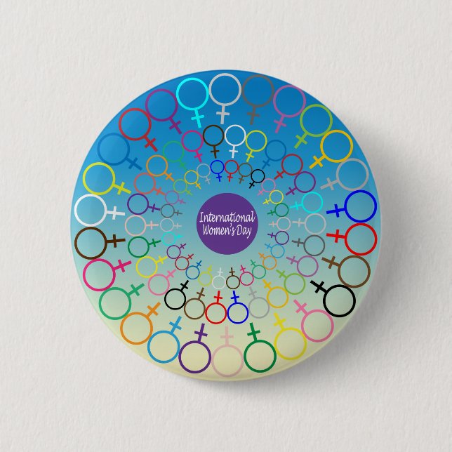 Badge Rond 5 Cm Le jour des femmes internationales (Devant)