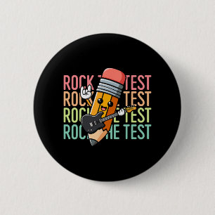 Badge Rond 5 Cm Le Jour d'Essai Enseignant Journée Motivational Fu
