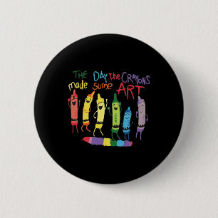 Badge Rond 5 Cm Le Jour Les Crayons Quittent Les Décorations Anniv