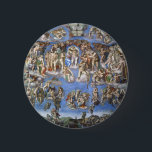 Badge Rond 5 Cm Le jugement Dernier<br><div class="desc">Le jugement Dernier de Michel-Ange © Bridgeman Images</div>