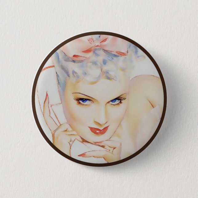 Badge Rond 5 Cm Le kitsch BItsch : Portraits Pin- (Devant)