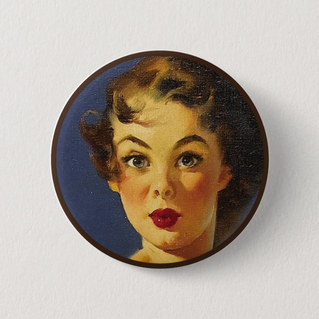 Badge Rond 5 Cm Le kitsch BItsch : Portraits Pin- (Devant)