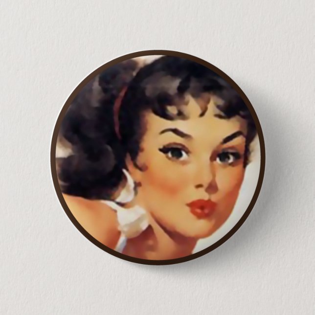 Badge Rond 5 Cm Le kitsch BItsch : Portraits Pin- (Devant)