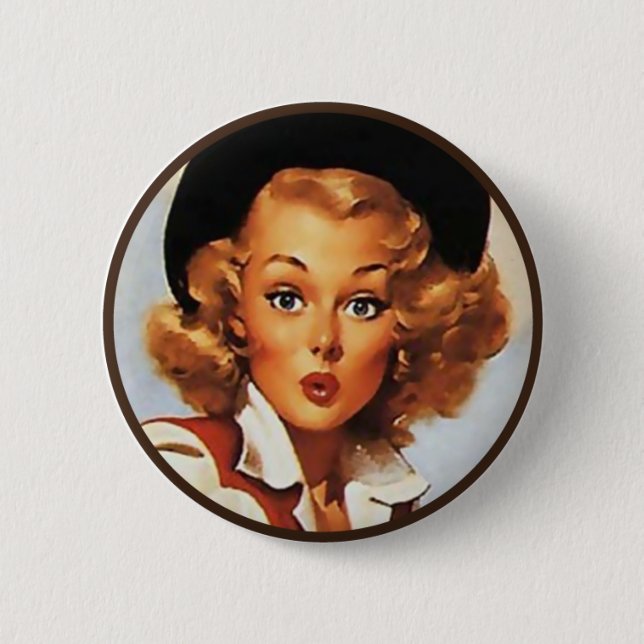 Badge Rond 5 Cm Le kitsch BItsch : Portraits Pin- (Devant)