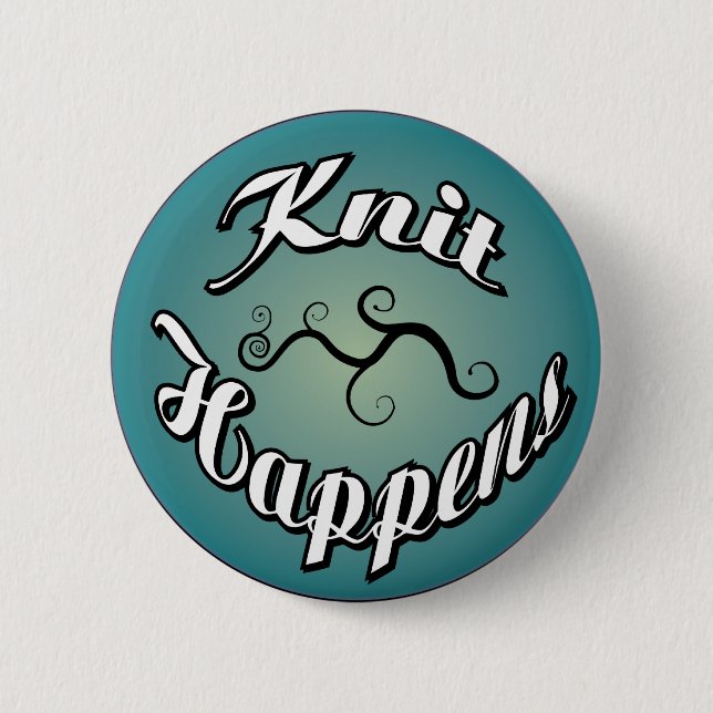 Badge Rond 5 Cm Le Knit se produit bouton (Devant)