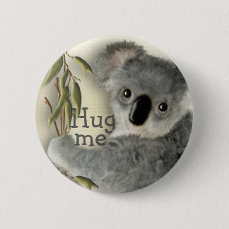 Badge Rond 5 Cm Le koala mignon m'étreignent