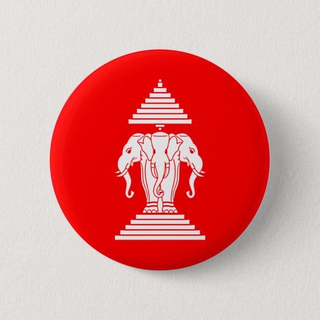 Badge Rond 5 Cm le Laos (Devant)