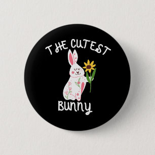 Badge Rond 5 Cm Le lapin le plus mignon