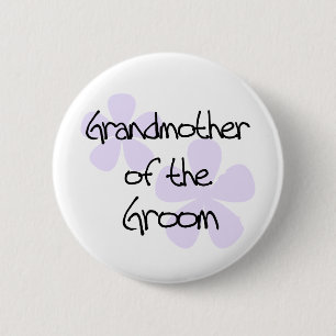 Badge Rond 5 Cm Le lilas fleurit la grand-mère du bouton de marié