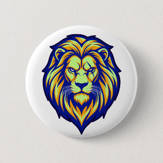Badge Rond 5 Cm Le Lion Puissant - Mercenaire Tactique de Tylon