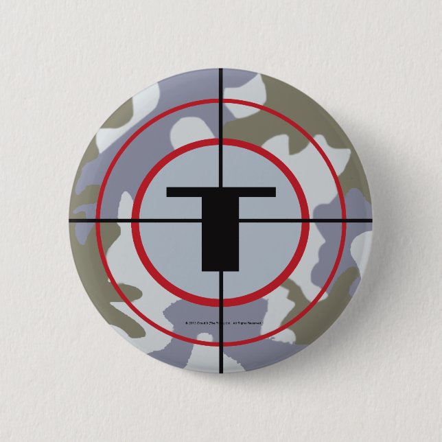 Badge Rond 5 Cm Le logo de tribu de techno (Devant)