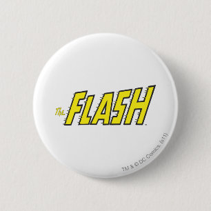 Badge Rond 5 Cm Le logo Flash Jaune