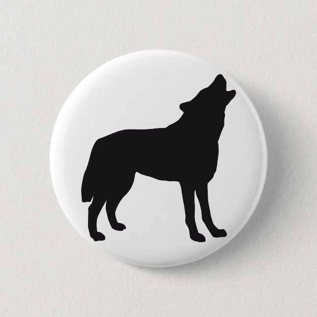 Badge Rond 5 Cm Le Loup-garou (Devant)
