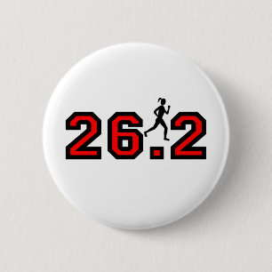 Badge Rond 5 Cm le marathon des femmes 26,2