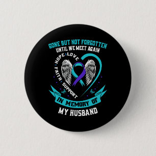 Badge Rond 5 Cm Le Mari-Chemise De Sensibilisation Au Suicide Est 
