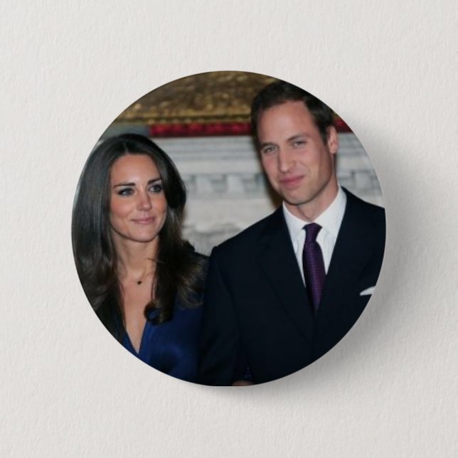 Badge Rond 5 Cm Le mariage royal (Devant)