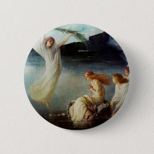 Badge Rond 5 Cm Le martyre de Sainte Christine Art