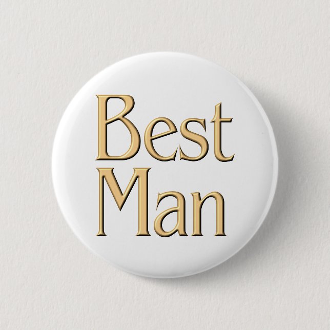 Badge Rond 5 Cm Le meilleur bouton d'homme (Devant)