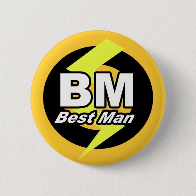 Badge Rond 5 Cm Le meilleur bouton d'homme (Devant)