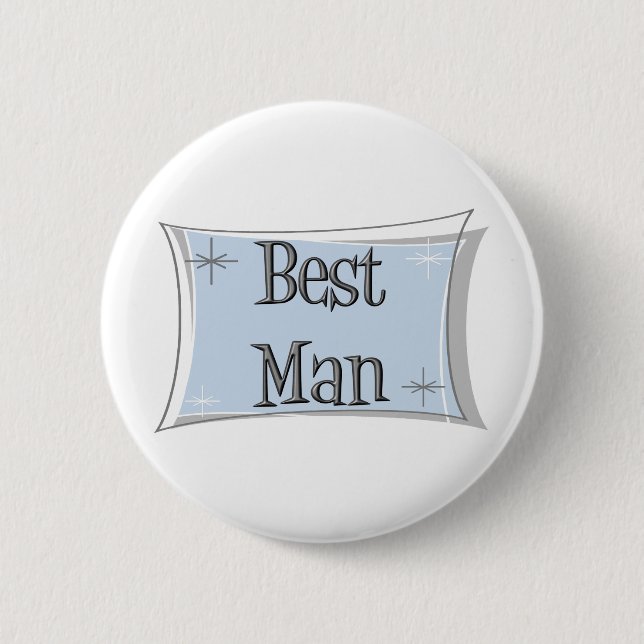 Badge Rond 5 Cm Le meilleur bouton d'homme (Devant)