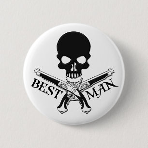 Badge Rond 5 Cm Le meilleur bouton d'homme de pirate