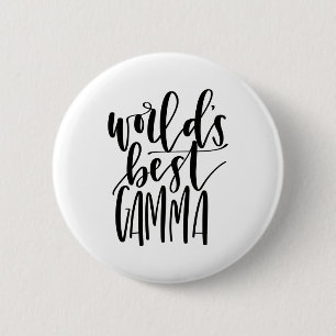 Badge Rond 5 Cm Le meilleur bouton gamma de la calligraphie du