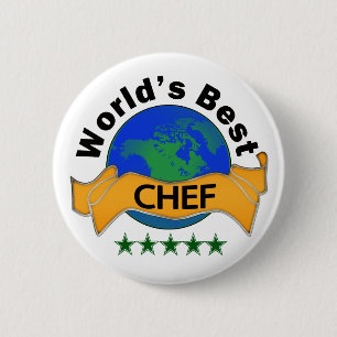 Badge Rond 5 Cm Le meilleur chef du monde