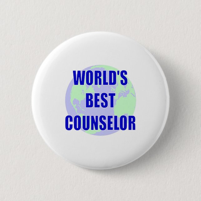 Badge Rond 5 Cm Le meilleur conseiller du monde (Devant)