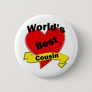 Badge Rond 5 Cm Le meilleur cousin du monde