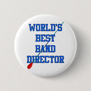 Badge Rond 5 Cm Le meilleur directeur de la bande du monde