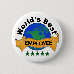Badge Rond 5 Cm Le meilleur employé du monde