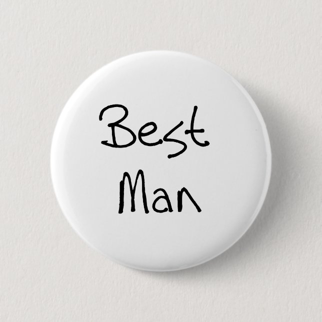 Badge Rond 5 Cm Le meilleur homme des textes noirs (Devant)