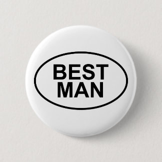 Badge Rond 5 Cm Le meilleur homme épousant l'ovale
