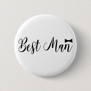 Badge Rond 5 Cm Le meilleur homme, mariage, pièce de célibataire