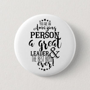 Badge Rond 5 Cm Le meilleur insigne de bouton de patron jamais