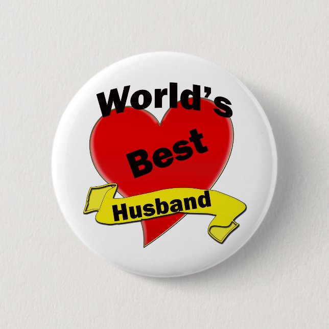 Badge Rond 5 Cm Le meilleur mari du monde (Devant)