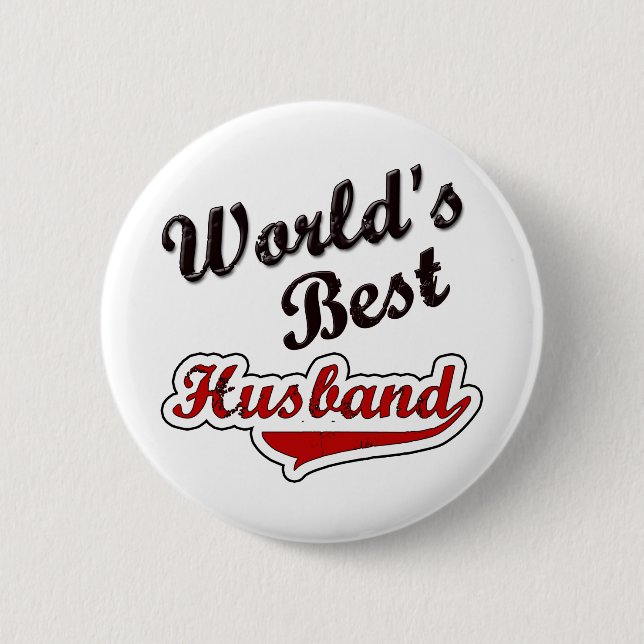 Badge Rond 5 Cm Le meilleur mari du monde (Devant)