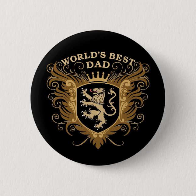 Badge Rond 5 Cm Le meilleur papa du monde (Devant)