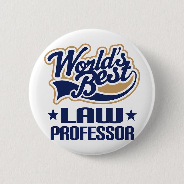 Badge Rond 5 Cm Le meilleur professeur de Droit des mondes (Devant)