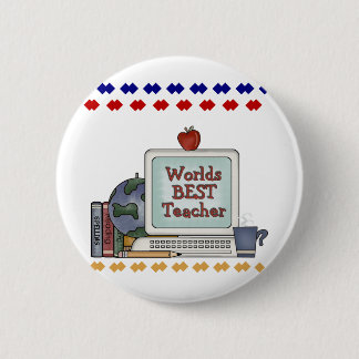 Badge Rond 5 Cm Le meilleur professeur des mondes