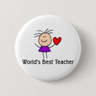 Badge Rond 5 Cm Le meilleur professeur du monde