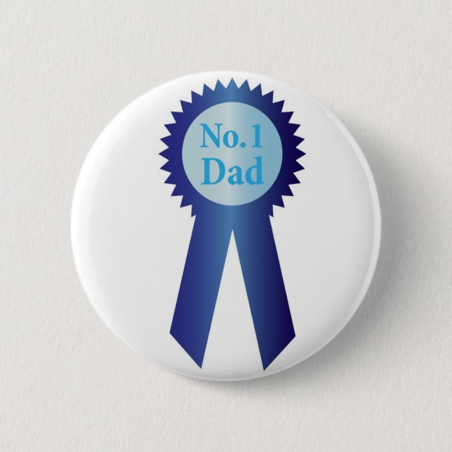 Badge Rond 5 Cm Le meilleur ruban de récompense de papa de fête (Devant)