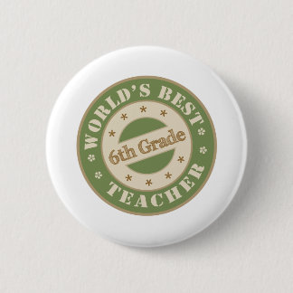 Badge Rond 5 Cm Le meilleur sixième professeur de catégorie des