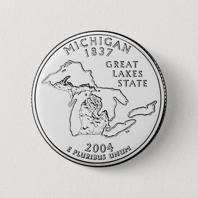 Badge Rond 5 Cm Le Michigan (Devant)