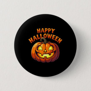 Badge Rond 5 Cm Le mignon Jack O'lantern Citrouille Bonne Hallowee