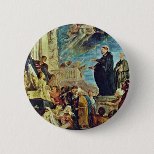 Badge Rond 5 Cm Le miracle de St Francis Xavier par Rubens Peter