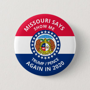 Badge Rond 5 Cm Le Missouri dit Show Me