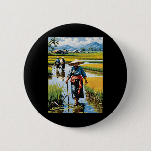 Badge Rond 5 Cm Le Mode De Vie D'Un Bénéficiaire Pour L'Humanité. 