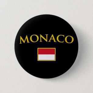 Badge Rond 5 Cm Le Monaco d'or