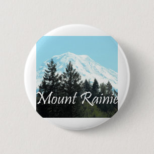 Badge Rond 5 Cm Le mont Rainier